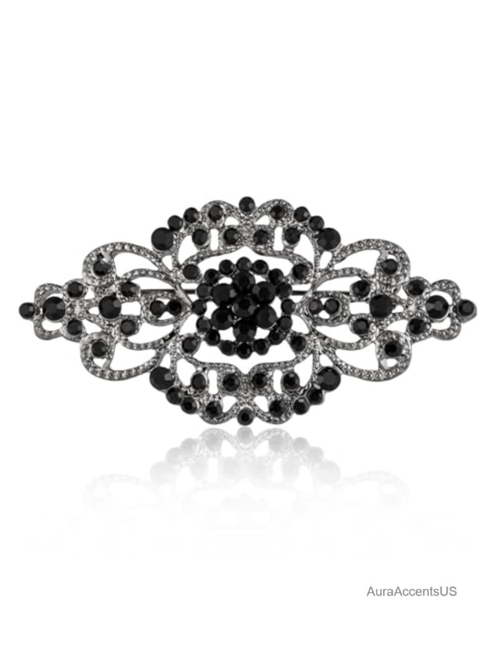 Crystal Art Deco Rhinestone Brooch Pin for Sweaters Scarves
